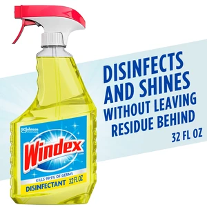 Windex Multi-Surface Disinfectant All-Purpose Cleaner, Spray Bottle, Citrus Scent, 32 fl oz Windex Multi-Surface Disinfectant All-Purpose Cleaner, Spray Bottle, Citrus Scent, 32 fl oz