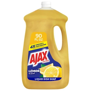 Ajax Ultra Liquid Dish Soap 90 fl oz, Super Degreaser, Lemon Scent, Mess-Free, Easy-Flip Cap Ajax Ultra Liquid Dish Soap 90 fl oz, Super Degreaser, Lemon Scent, Mess-Free, Easy-Flip Cap