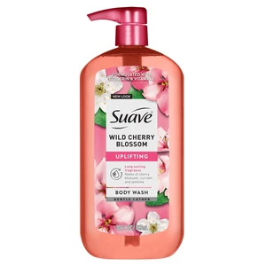 Suave Wild Cherry Blossom Moisturizing Body Wash with Glycerin & Vitamin E, 30 FL OZ Pump Suave Wild Cherry Blossom Moisturizing Body Wash with Glycerin & Vitamin E, 30 FL OZ Pump