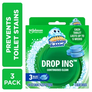 Scrubbing Bubbles Toilet Tablets Continuous Clean Drop Ins, 3 Count Scrubbing Bubbles Toilet Tablets Continuous Clean Drop Ins, 3 Count