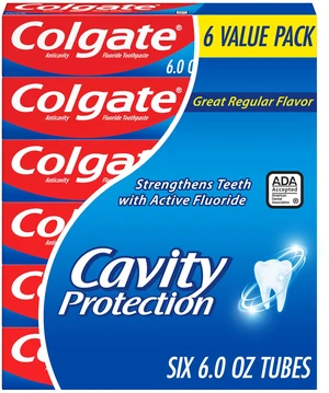 Colgate Cavity Protection Fluoride Toothpaste Mint 6 Pack 6 oz Colgate Cavity Protection Fluoride Toothpaste Mint 6 Pack 6 oz