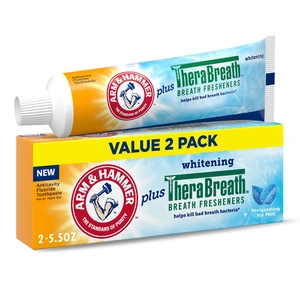 ARM & HAMMER Plus TheraBreath Toothpaste Icy Mint 5.5oz 2-Pack ARM & HAMMER Plus TheraBreath Toothpaste Icy Mint 5.5oz 2-Pack