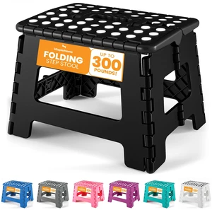 Utopia Home Folding Step Stool 9-Inch Anti-Slip Black 1-Pack Utopia Home Folding Step Stool 9-Inch Anti-Slip Black 1-Pack