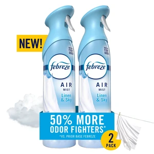 Febreze Air Mist Air Freshener Spray, Linen & Sky Scent, 8.1oz, 2 Count Febreze Air Mist Air Freshener Spray, Linen & Sky Scent, 8.1oz, 2 Count