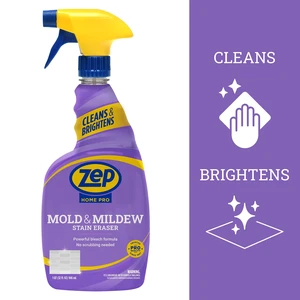 Zep Home Pro Mold and Mildew Stain Eraser and Cleaner, 32fl oz, Clean Fresh Scent Zep Home Pro Mold and Mildew Stain Eraser and Cleaner, 32fl oz, Clean Fresh Scent