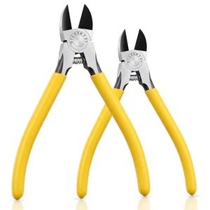 OTLOOMTBT 2-Piece 6-Inch & 5-Inch Wire Cutters Compact Flush Cut Pliers Set OTLOOMTBT 2-Piece 6-Inch & 5-Inch Wire Cutters Compact Flush Cut Pliers Set