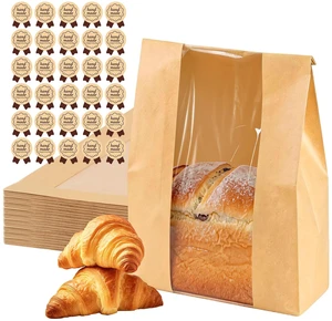 30pcs Bread Bags with Front Window for Homemade Sourdough Bread 30pcs Bread Bags with Front Window for Homemade Sourdough Bread