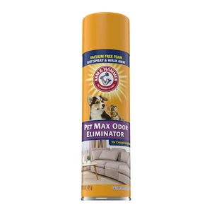 ARM & HAMMER Pet Max Odor Eliminator Foam, 15 oz, Sunburst Fresh Scent, for Carpet and Upholstery ARM & HAMMER Pet Max Odor Eliminator Foam, 15 oz, Sunburst Fresh Scent, for Carpet and Upholstery
