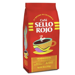 Sello Rojo Tradicional Medium Roast Ground Coffee, 10oz Sello Rojo Tradicional Medium Roast Ground Coffee, 10oz