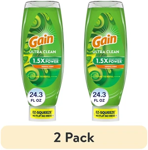 Gain EZ-Squeeze Liquid Dish Soap, Original Scent, 24.3 fl oz (2 Pack) Gain EZ-Squeeze Liquid Dish Soap, Original Scent, 24.3 fl oz (2 Pack)