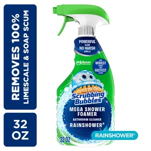 Scrubbing Bubbles Mega Shower Foamer Spray Rainshower 32oz Scrubbing Bubbles Mega Shower Foamer Spray Rainshower 32oz
