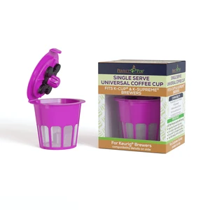 Universal Single Serve Reusable Coffee Filter Cup with Multistream Technology Universal Single Serve Reusable Coffee Filter Cup with Multistream Technology