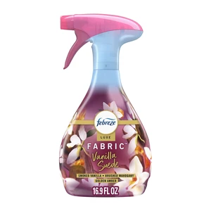 Febreze Fabric Spray Air Freshener Odor-Fighting Fabric Refresher Vanilla Suede 16.9fl oz Febreze Fabric Spray Air Freshener Odor-Fighting Fabric Refresher Vanilla Suede 16.9fl oz
