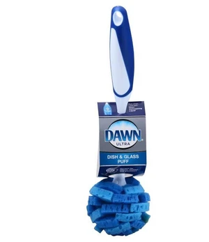 Dawn Ultra 11" Puff Glassware and Dish Cleaning Brush Wand with Sponge Head Dawn Ultra 11" Puff Glassware and Dish Cleaning Brush Wand with Sponge Head