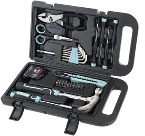 Hyper Tough 40-Piece Household Tool Kit, Seafoam Hyper Tough 40-Piece Household Tool Kit, Seafoam