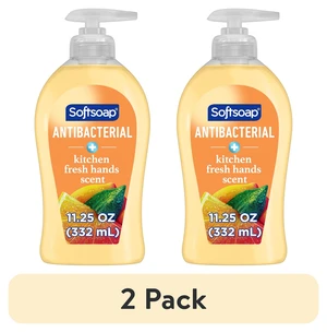 Softsoap Antibacterial Hand Soap 2-Pack 11.25fl oz, Kitchen Fresh Hands Scent, Eliminates 99% of Bacteria Softsoap Antibacterial Hand Soap 2-Pack 11.25fl oz, Kitchen Fresh Hands Scent, Eliminates 99% of Bacteria