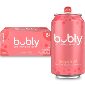 Bubly Sparkling Water, Grapefruit, Zero Sugar & Zero Calories, 12 fl oz, 8 Count Bubly Sparkling Water, Grapefruit, Zero Sugar & Zero Calories, 12 fl oz, 8 Count