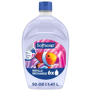 Softsoap Aquarium Liquid Hand Soap 50fl oz Refill, with New Easy Pour Spout Softsoap Aquarium Liquid Hand Soap 50fl oz Refill, with New Easy Pour Spout