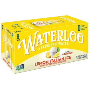 Waterloo Sparkling Water Lemon Italian Ice, 12 fl oz, 8-Pack Cans Waterloo Sparkling Water Lemon Italian Ice, 12 fl oz, 8-Pack Cans