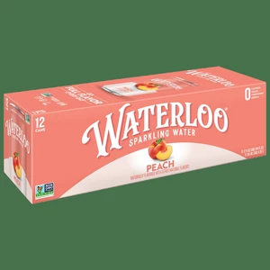 Waterloo Sparkling Water Peach 12fl oz 12-Pack Cans Waterloo Sparkling Water Peach 12fl oz 12-Pack Cans