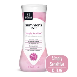 15 Oz Summer's Eve Simply Sensitive All-Over Daily Feminine Wash 15 Oz Summer's Eve Simply Sensitive All-Over Daily Feminine Wash