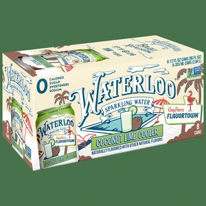 Waterloo Sparkling Water, Coconut Lime Cooler, 12 fl oz, 8 Pack Cans Waterloo Sparkling Water, Coconut Lime Cooler, 12 fl oz, 8 Pack Cans