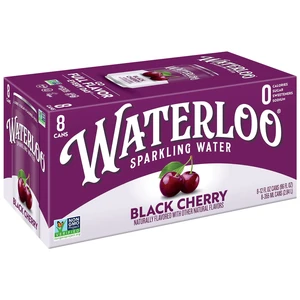 Waterloo Sparkling Water Black Cherry 12 Fl Oz 8 Pack Cans Waterloo Sparkling Water Black Cherry 12 Fl Oz 8 Pack Cans
