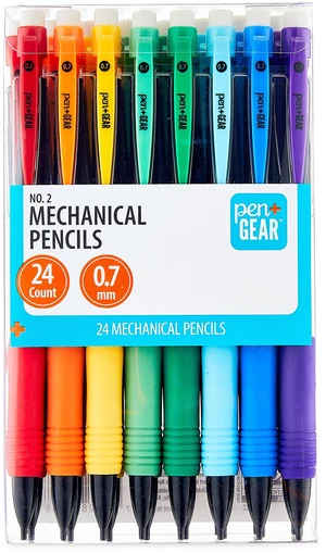 Pen+Gear #2 HB Mechanical Pencils 0.7mm, 24 Count Pen+Gear #2 HB Mechanical Pencils 0.7mm, 24 Count