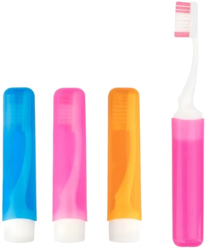 3PCS Travel Toothbrush Set, Mini Soft Portable Folding Toothbrushes with Cover, Individually Wrapped for Camping Home 3PCS Travel Toothbrush Set, Mini Soft Portable Folding Toothbrushes with Cover, Individually Wrapped for Camping Home