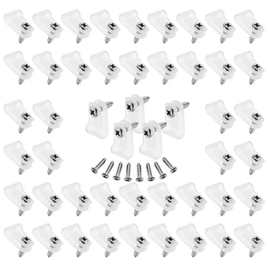 1/4-Inch Nylon R-Type Wire Cable Clips, White, 60pcs 1/4-Inch Nylon R-Type Wire Cable Clips, White, 60pcs