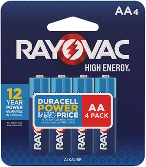 Rayovac High Energy AA Batteries 4 Pack Rayovac High Energy AA Batteries 4 Pack