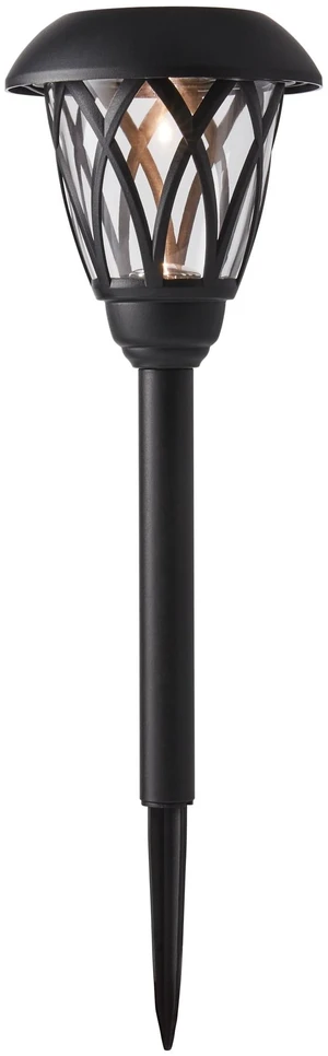 Mainstays Solar LED Black Lattice Walkway Light with Glass Lens, 8 Lumens, 1 Light Mainstays Solar LED Black Lattice Walkway Light with Glass Lens, 8 Lumens, 1 Light