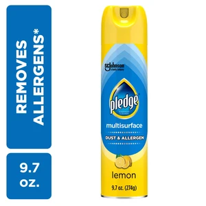 Pledge Clean It Dust & Allergen Multi Surface Cleaner Spray, Lemon Scent, 9.7Ounce Pledge Clean It Dust & Allergen Multi Surface Cleaner Spray, Lemon Scent, 9.7Ounce