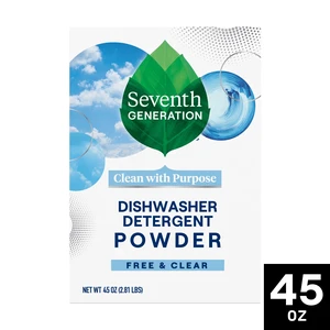 Seventh Generation Dishwasher Detergent Powder Free & Clear, 45fl Oz Seventh Generation Dishwasher Detergent Powder Free & Clear, 45fl Oz