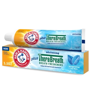 ARM & HAMMER Therabreath Fluoride Toothpaste, Invigorating Icy Mint ARM & HAMMER Therabreath Fluoride Toothpaste, Invigorating Icy Mint