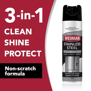 Weiman Stainless Steel Cleaner & Polish Spray, 12 oz, Floral Scent Weiman Stainless Steel Cleaner & Polish Spray, 12 oz, Floral Scent