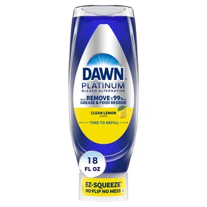 Dawn Platinum Bleach Alternative EZ-Squeeze Dish Soap, Clean Lemon, 18 fl oz Dawn Platinum Bleach Alternative EZ-Squeeze Dish Soap, Clean Lemon, 18 fl oz
