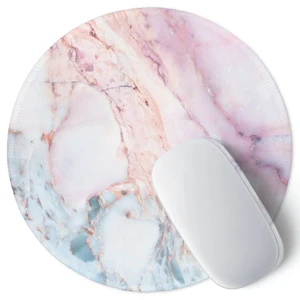 ITNRSIIET Pink Marble Round Mouse Pad, Premium-Textured Washable, Non-Slip Rubber Base, 7.877.870.12 inches ITNRSIIET Pink Marble Round Mouse Pad, Premium-Textured Washable, Non-Slip Rubber Base, 7.877.870.12 inches
