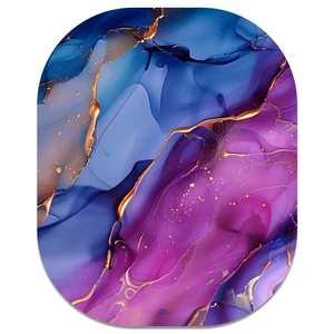 Oval Mini Mouse Pad 6x7 Inches with Non-Slip Rubber Base for Laptop Wireless Mouse, Marble Pattern Oval Mini Mouse Pad 6x7 Inches with Non-Slip Rubber Base for Laptop Wireless Mouse, Marble Pattern