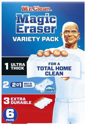 Mr. Clean Magic Eraser Sponge All Purpose Cleaner Cleaning Scrubber Variety Pack 6ct Mr. Clean Magic Eraser Sponge All Purpose Cleaner Cleaning Scrubber Variety Pack 6ct