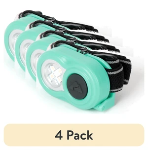 Ozark Trail Mini LED Headlamp 4-Pack, 25 Lumens, Battery Powered, Teal Ozark Trail Mini LED Headlamp 4-Pack, 25 Lumens, Battery Powered, Teal