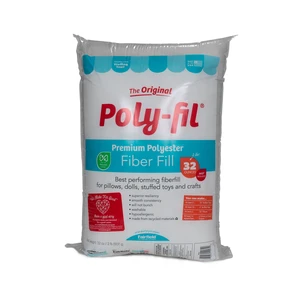 Poly-Fil Polyester Fiberfill Stuffing, 32oz Bag, by Fairfield Poly-Fil Polyester Fiberfill Stuffing, 32oz Bag, by Fairfield