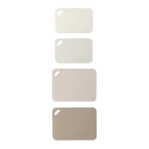 Thyme & Table 4-Piece Poly Cutting Mats, SM 7.5"x11.4", MD 9.8"x13.4", Cream Thyme & Table 4-Piece Poly Cutting Mats, SM 7.5"x11.4", MD 9.8"x13.4", Cream