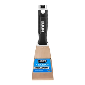 HART 3-Inch Bent Scraper, Golden Stainless-Steel HART 3-Inch Bent Scraper, Golden Stainless-Steel