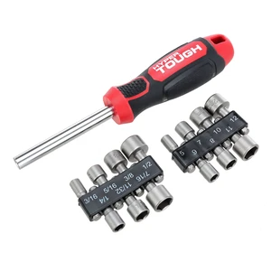 Hyper Tough 15 Piece Alloy Steel Nut Driver Screwdriver Set, 8TS0085N Hyper Tough 15 Piece Alloy Steel Nut Driver Screwdriver Set, 8TS0085N