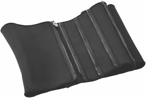 Athletic Works 5-Zipper Waist Trimmer Belt, Plus Size, Black Athletic Works 5-Zipper Waist Trimmer Belt, Plus Size, Black