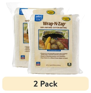 Pellon Wrap-N-Zap Quilting Batting off-White 45"x36" (2 Pack) Precut Pellon Wrap-N-Zap Quilting Batting off-White 45"x36" (2 Pack) Precut