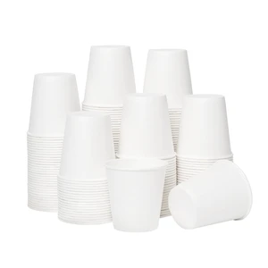 RACETOP 3oz Disposable Paper Mouthwash Cups, 100 Pack, for Bathroom RACETOP 3oz Disposable Paper Mouthwash Cups, 100 Pack, for Bathroom