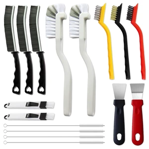 16Pcs Crevice Cleaning Brush Set, Hard Bristle Scrub Brushes for Gaps 16Pcs Crevice Cleaning Brush Set, Hard Bristle Scrub Brushes for Gaps