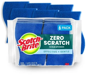 Scotch-Brite Zero Scratch Scrub Sponge 6 Pack Scotch-Brite Zero Scratch Scrub Sponge 6 Pack